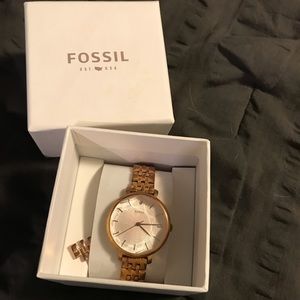 Fossil rose gold watch